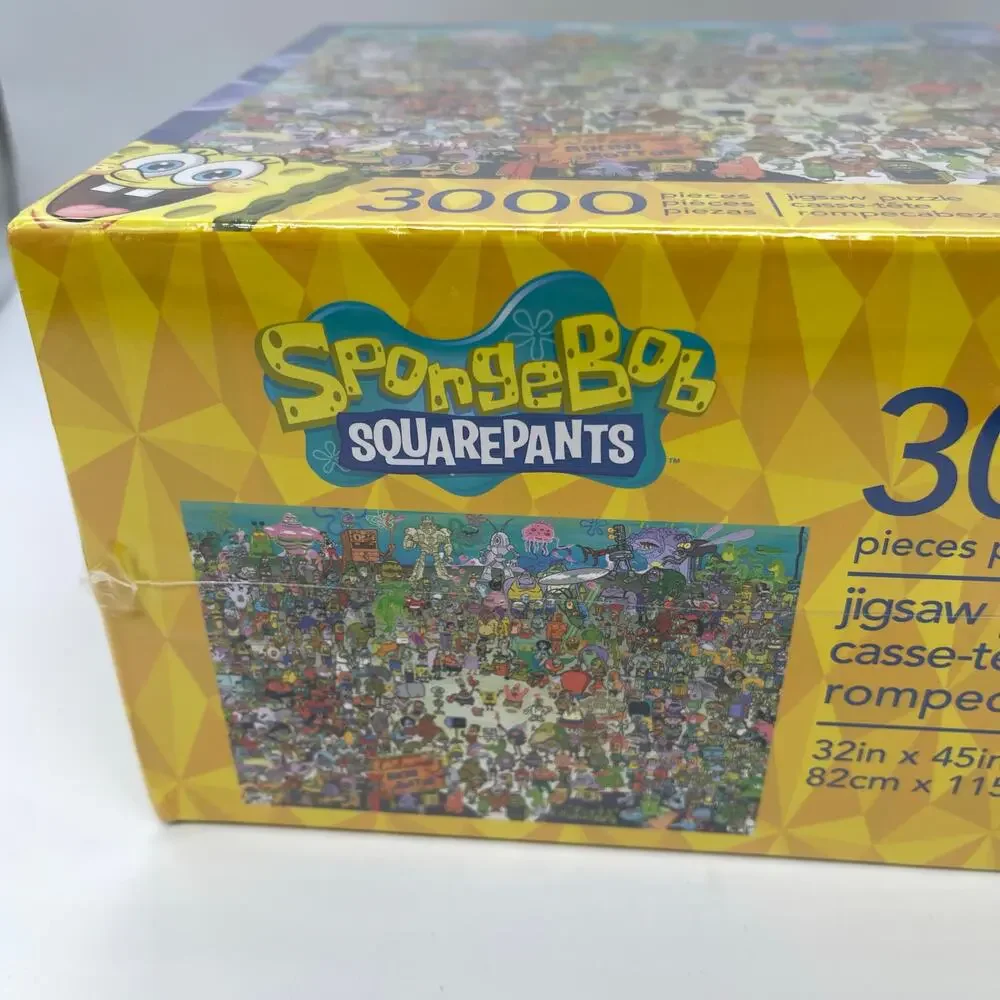 Aquarius Nickelodeon Sponge Bob Square Pants 3000 Piece Jigsaw Puzzle 32x45